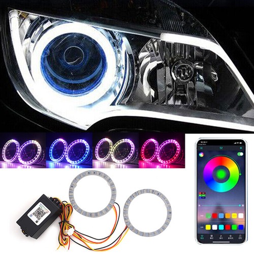 2pcs car rgb halo ring - ring, angel
